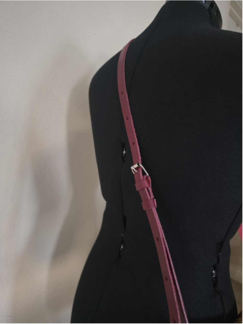 Sunflower Butterfly Red Wine Embossed Tooled Artisan LEATHER Crossbody Purse Bag - Picture 16 of 16